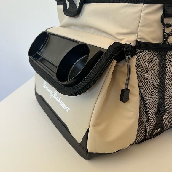 Tommy Bahama Zipperless Hardbody Cooler with Cup Holder 30 Can Capacity Cream - Picture 5 of 16